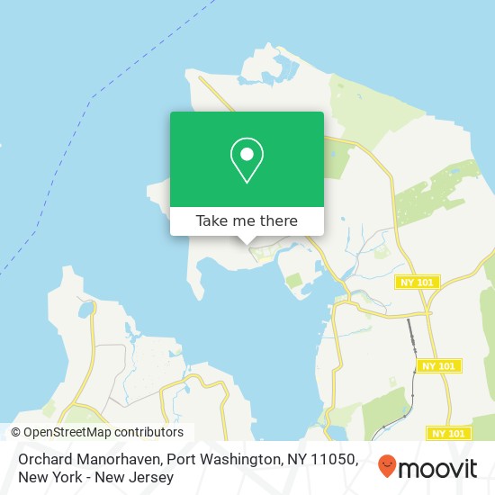 Mapa de Orchard Manorhaven, Port Washington, NY 11050