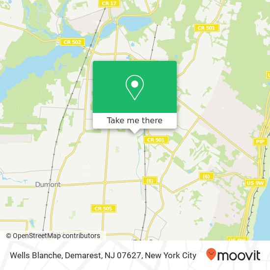 Wells Blanche, Demarest, NJ 07627 map