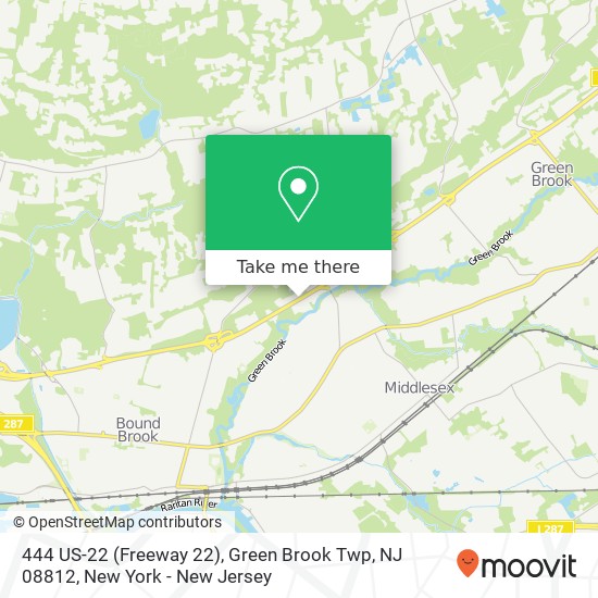 444 US-22 (Freeway 22), Green Brook Twp, NJ 08812 map