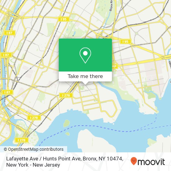 Lafayette Ave / Hunts Point Ave, Bronx, NY 10474 map