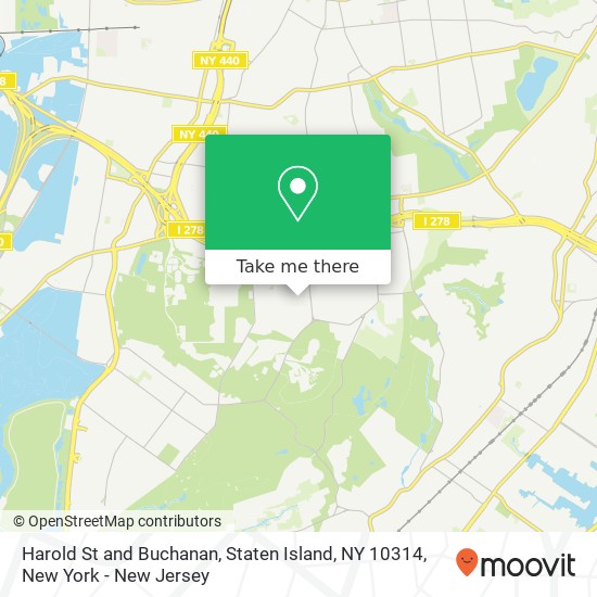 Harold St and Buchanan, Staten Island, NY 10314 map