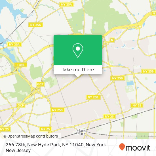Mapa de 266 78th, New Hyde Park, NY 11040