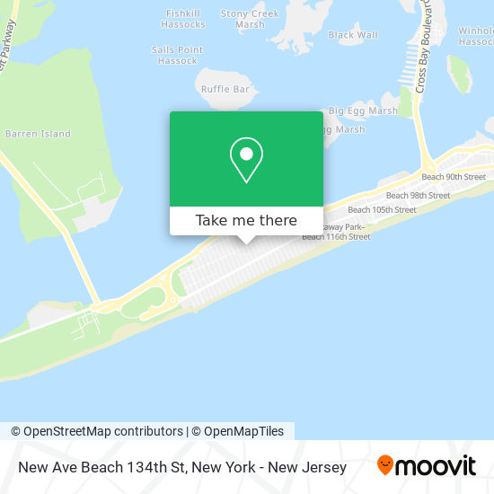 Mapa de New Ave Beach 134th St