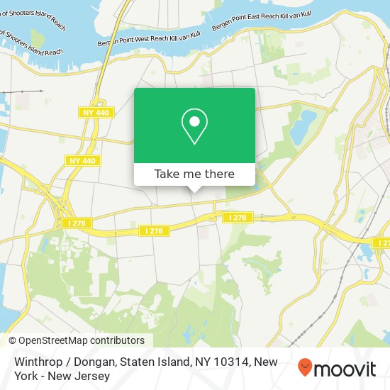 Winthrop / Dongan, Staten Island, NY 10314 map