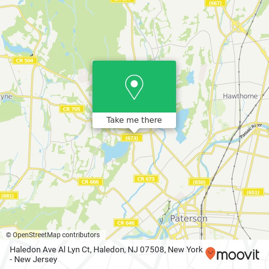Mapa de Haledon Ave Al Lyn Ct, Haledon, NJ 07508