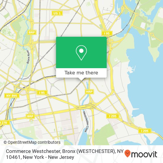 Mapa de Commerce Westchester, Bronx (WESTCHESTER), NY 10461