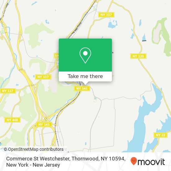Mapa de Commerce St Westchester, Thornwood, NY 10594