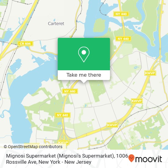 Mapa de Mignosi Supermarket (Mignosi's Supermarket), 1006 Rossville Ave