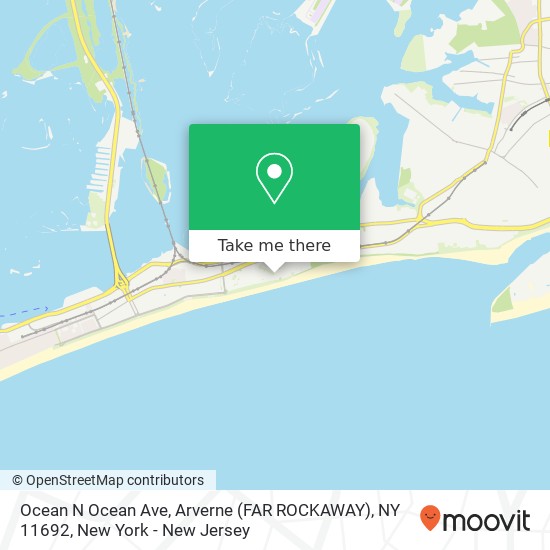 Mapa de Ocean N Ocean Ave, Arverne (FAR ROCKAWAY), NY 11692