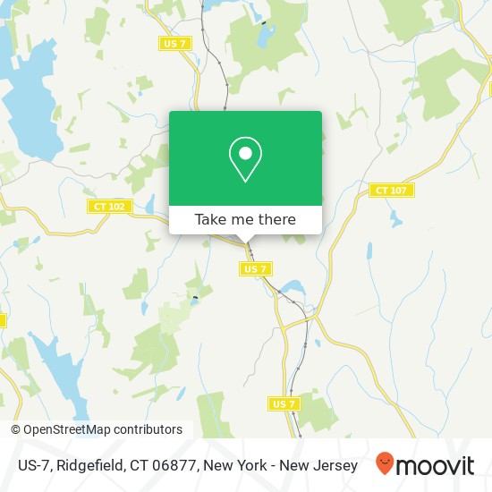 Mapa de US-7, Ridgefield, CT 06877