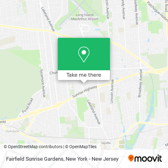 Fairfield Sunrise Gardens map