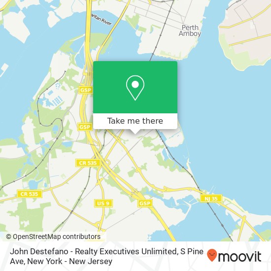 Mapa de John Destefano - Realty Executives Unlimited, S Pine Ave