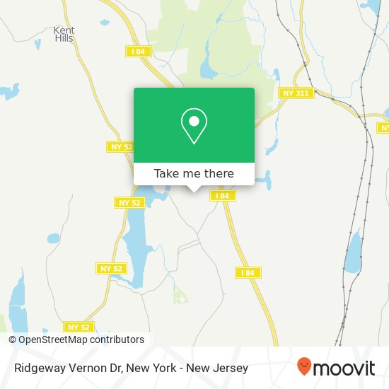 Mapa de Ridgeway Vernon Dr, Carmel, NY 10512