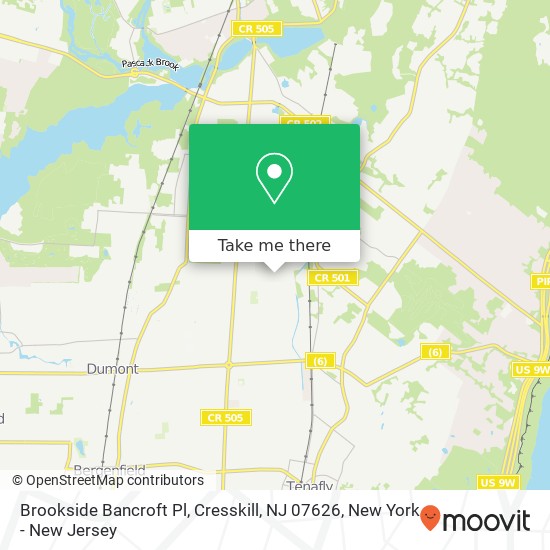 Brookside Bancroft Pl, Cresskill, NJ 07626 map