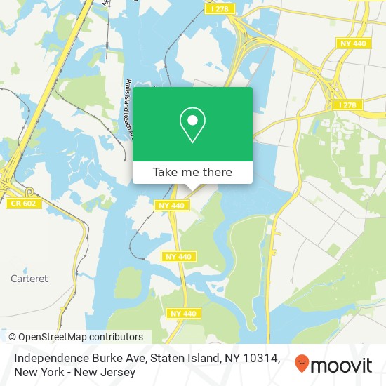 Independence Burke Ave, Staten Island, NY 10314 map