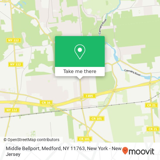 Middle Bellport, Medford, NY 11763 map