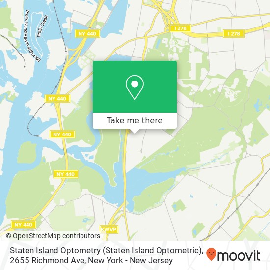 Mapa de Staten Island Optometry (Staten Island Optometric), 2655 Richmond Ave
