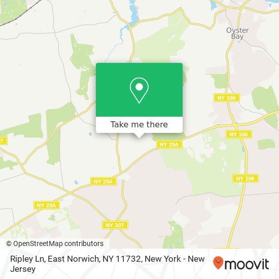 Mapa de Ripley Ln, East Norwich, NY 11732