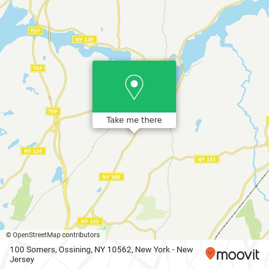 Mapa de 100 Somers, Ossining, NY 10562