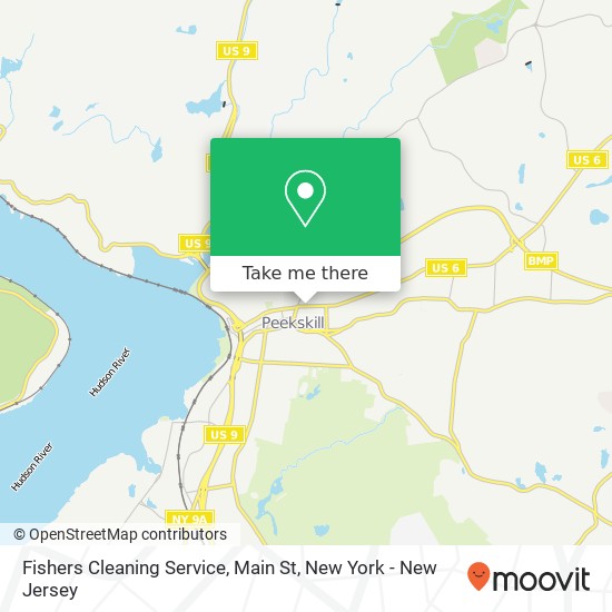 Mapa de Fishers Cleaning Service, Main St