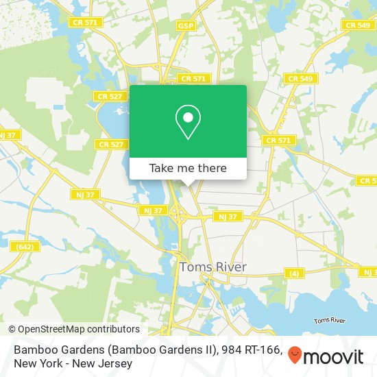 Mapa de Bamboo Gardens (Bamboo Gardens II), 984 RT-166