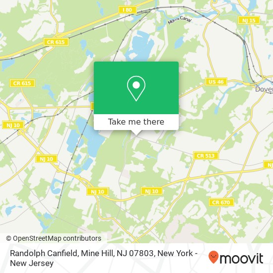 Randolph Canfield, Mine Hill, NJ 07803 map