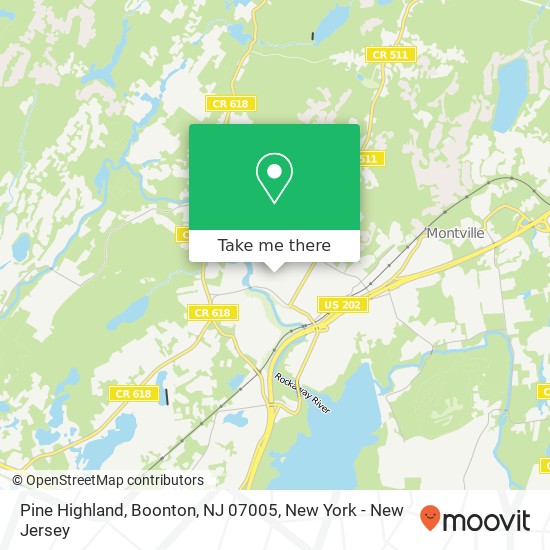 Pine Highland, Boonton, NJ 07005 map