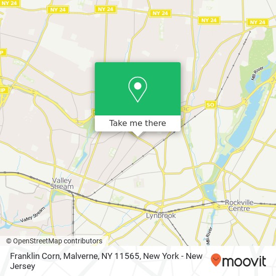 Mapa de Franklin Corn, Malverne, NY 11565