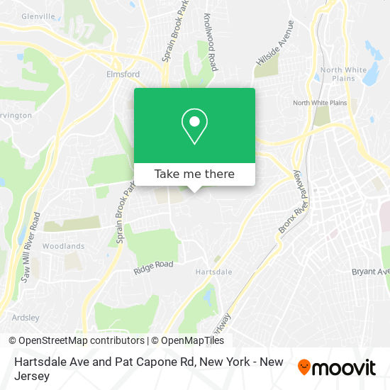 Hartsdale Ave and Pat Capone Rd map