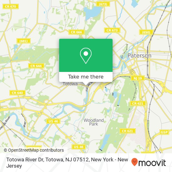 Mapa de Totowa River Dr, Totowa, NJ 07512