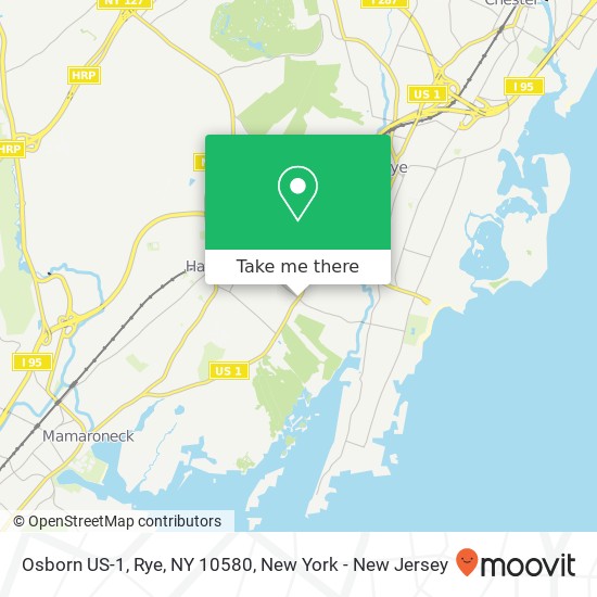 Osborn US-1, Rye, NY 10580 map