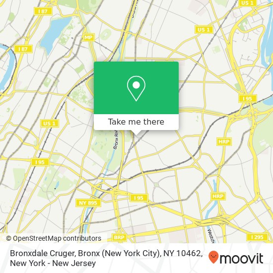 Mapa de Bronxdale Cruger, Bronx (New York City), NY 10462