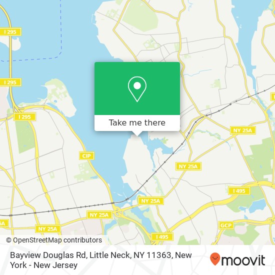 Mapa de Bayview Douglas Rd, Little Neck, NY 11363