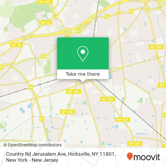Mapa de Country Rd Jerusalem Ave, Hicksville, NY 11801