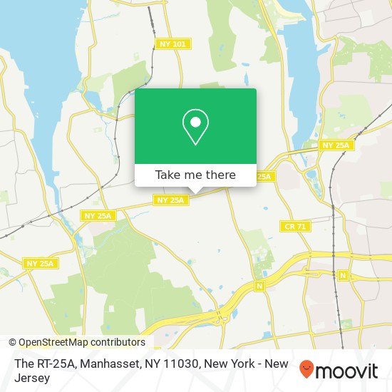 The RT-25A, Manhasset, NY 11030 map