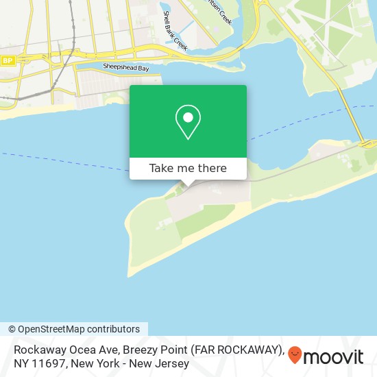 Mapa de Rockaway Ocea Ave, Breezy Point (FAR ROCKAWAY), NY 11697
