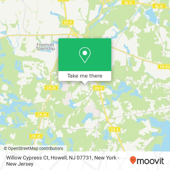 Willow Cypress Ct, Howell, NJ 07731 map