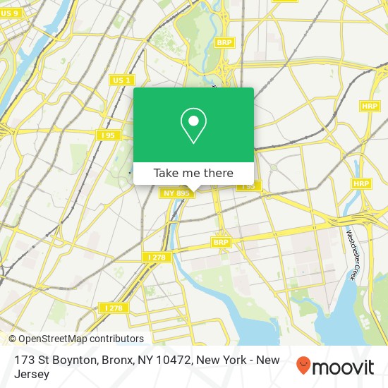 Mapa de 173 St Boynton, Bronx, NY 10472