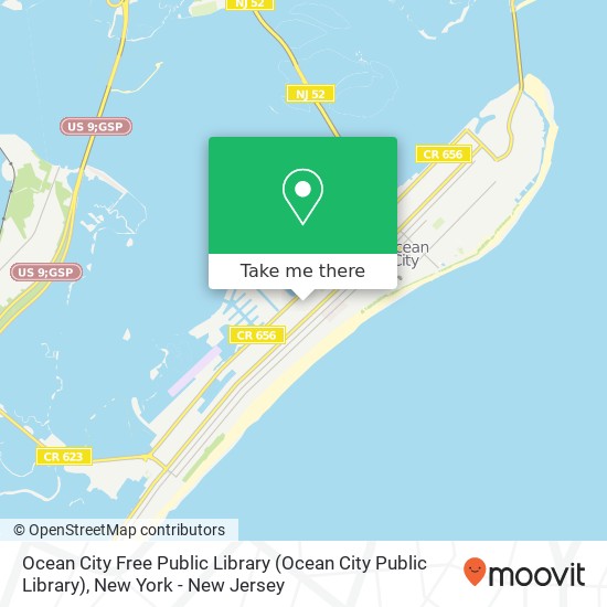 Ocean City Free Public Library map