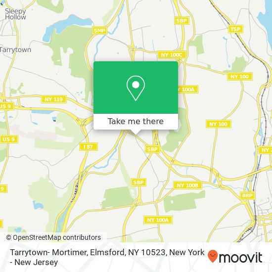 Mapa de Tarrytown- Mortimer, Elmsford, NY 10523