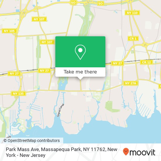 Mapa de Park Mass Ave, Massapequa Park, NY 11762