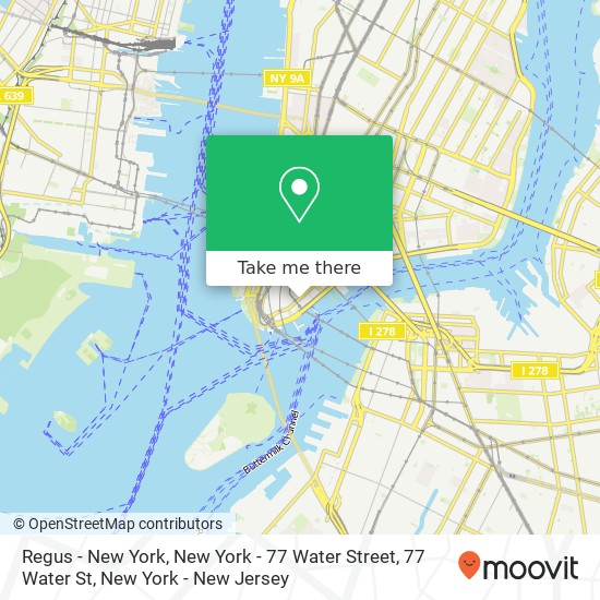 Regus - New York, New York - 77 Water Street, 77 Water St map