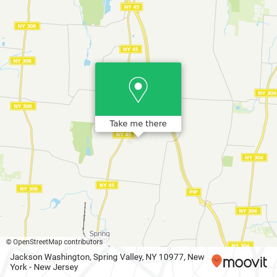 Mapa de Jackson Washington, Spring Valley, NY 10977