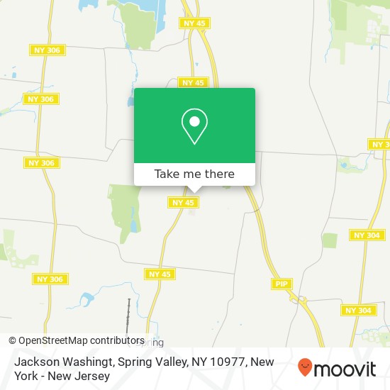 Mapa de Jackson Washingt, Spring Valley, NY 10977