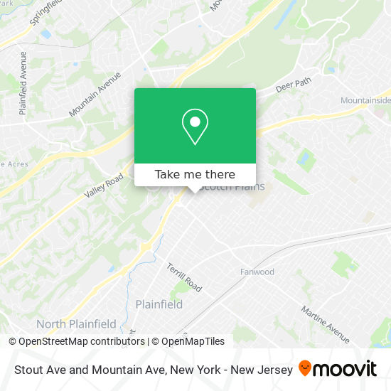 Mapa de Stout Ave and Mountain Ave