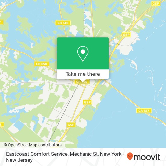 Eastcoast Comfort Service, Mechanic St map