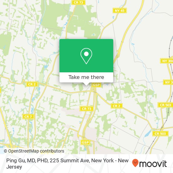 Ping Gu, MD, PHD, 225 Summit Ave map
