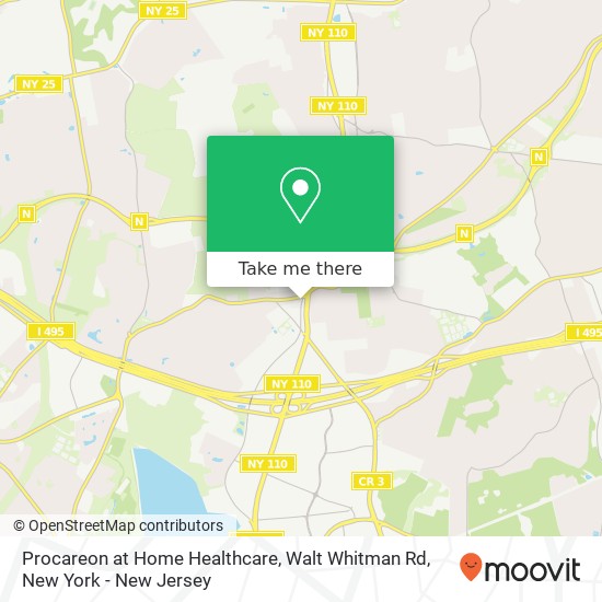 Procareon at Home Healthcare, Walt Whitman Rd map