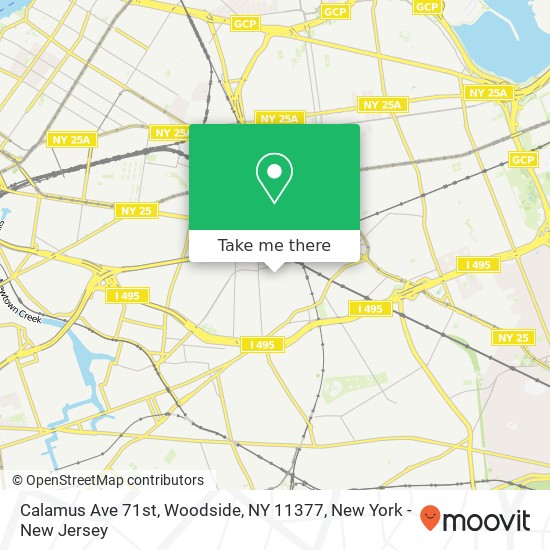 Calamus Ave 71st, Woodside, NY 11377 map