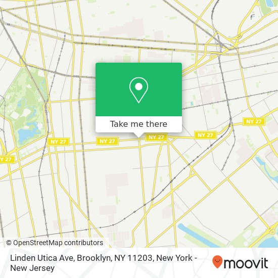 Linden Utica Ave, Brooklyn, NY 11203 map